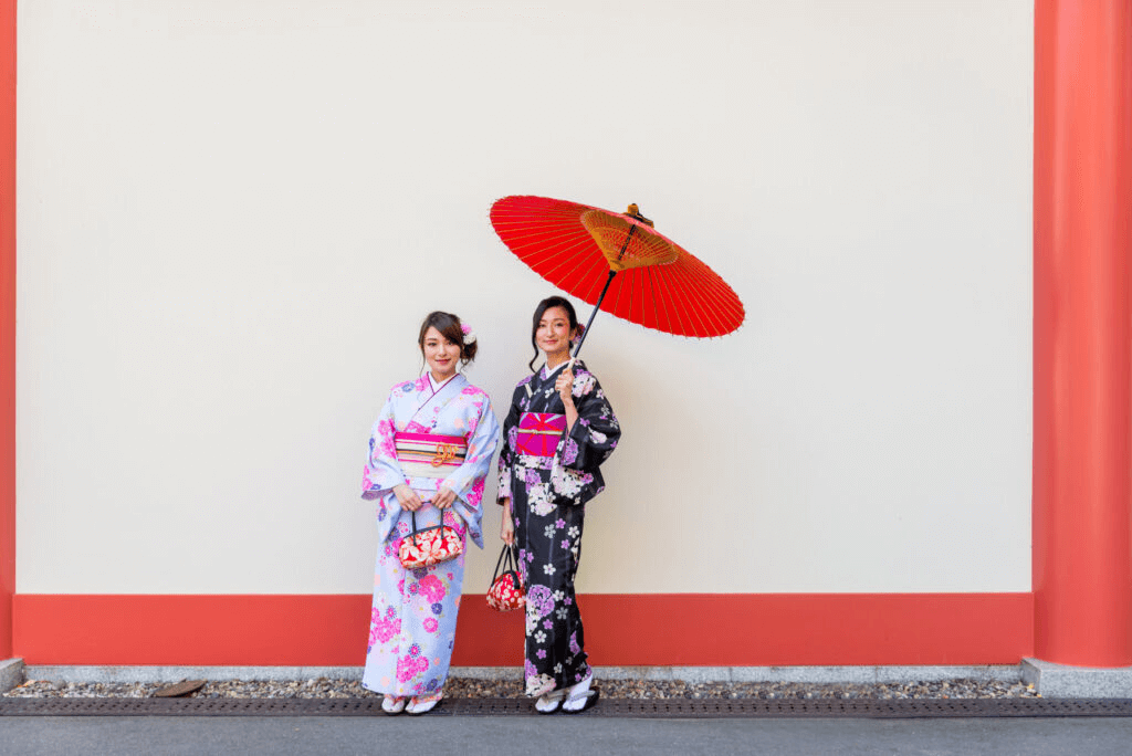 donne in kimono