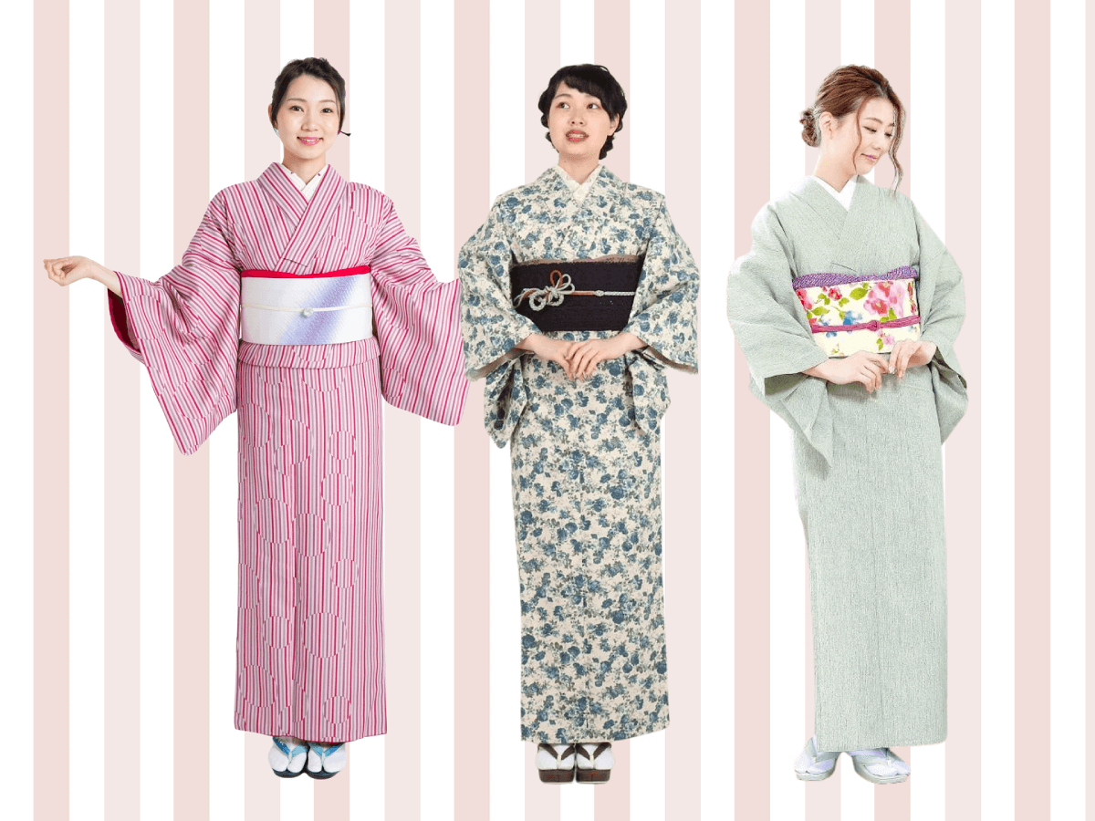 esempi di kimono Komon