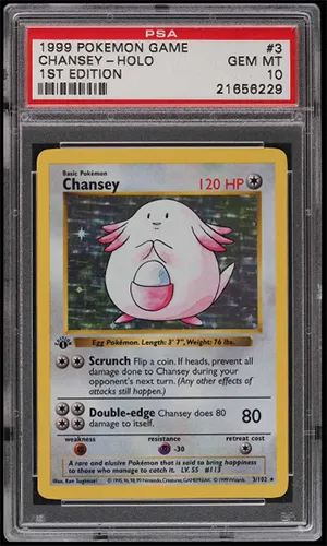 First Edition Shadowless Base Set Chansey