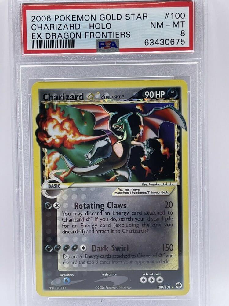 Pokemon Cards 2006 EX Dragon Frontiers Gold Star Charizard Card