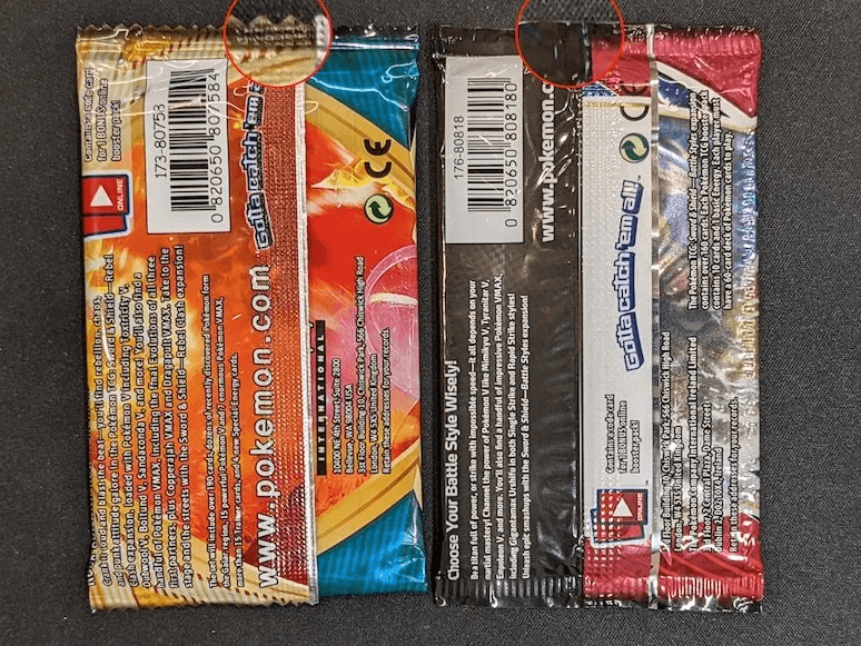 ZenMarket Pokemon Cards Fake packaging edge