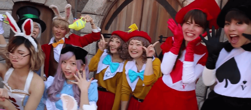 Tokyo Disney Alice in Wonderland Cosplay for Halloween