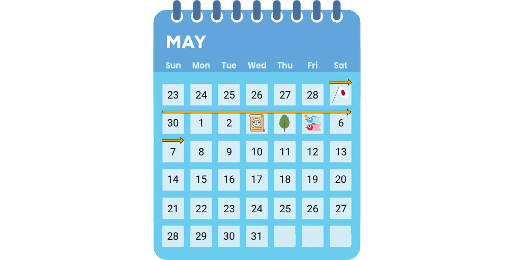 Golden Week Holiday Calendar 2023